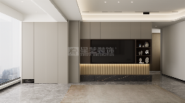 现代四居室高级灰设计，简约艺术感空间美学解析(图2)