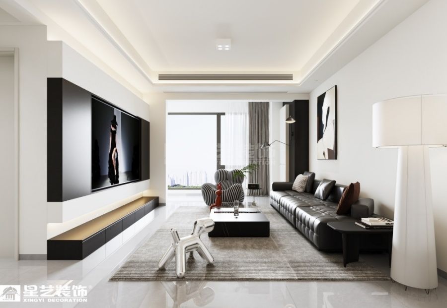 现代黑白灰风格设计 打造高质感居住空间(图2)