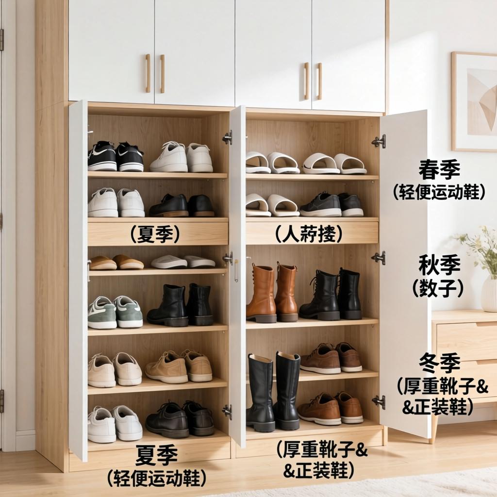 鞋柜尺寸设计指南:如何选择适合的高度与宽度(图2) 鞋柜尺寸设计指南:如何选择适合的高度与宽度(图2)