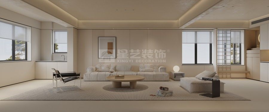 极简奶油风设计打造治愈系高颜值家居空间(图3)