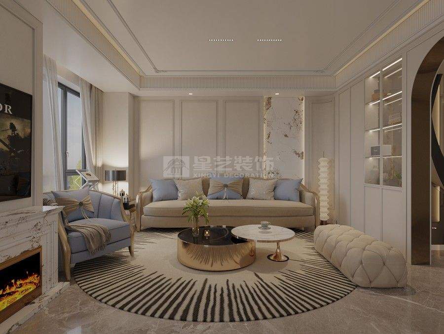 法式别墅设计细节解析 奢华空间布局与美学风格(图2)