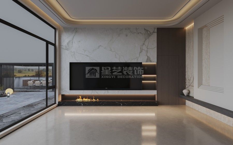 现代温暖住宅设计：黑白木色外立面与多功能空间布局(图2)