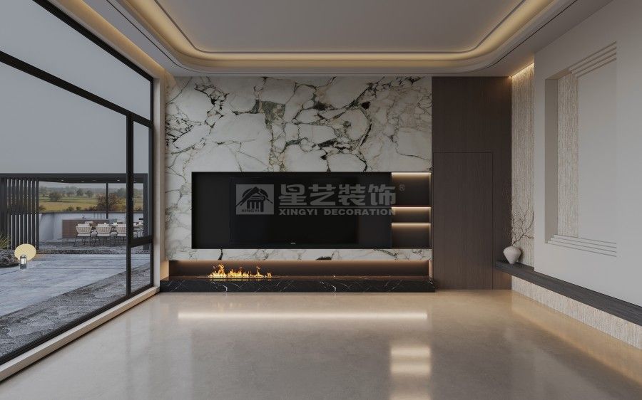 现代温暖住宅设计：黑白木色外立面与多功能空间布局(图1)
