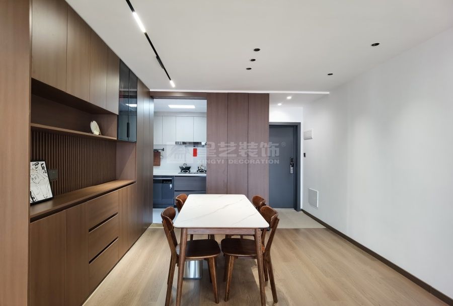 自然呼吸感 LDK一体化 �洄游空间 原木风小户型设计(图9)
