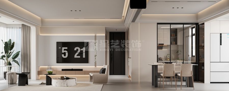 现代简约设计：浅色调打造开放通透居住空间(图2)