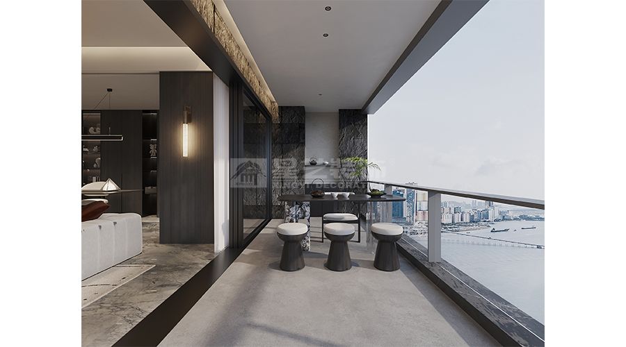 收纳美学与材质碰撞的现代空间设计(图4)