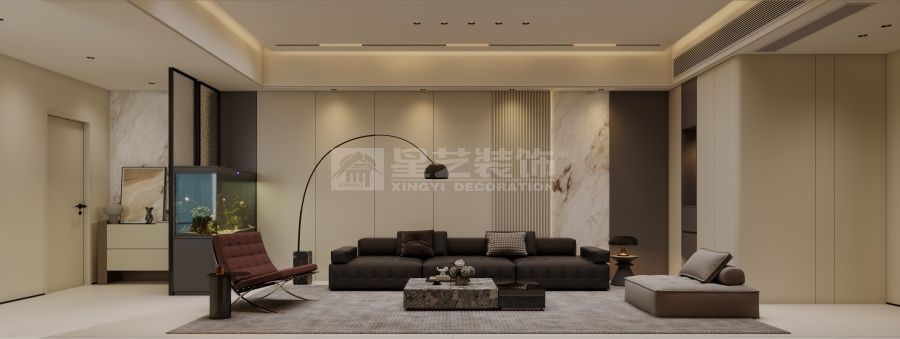 现代风格家居设计 暖白黑彩诠释生活美学(图1)