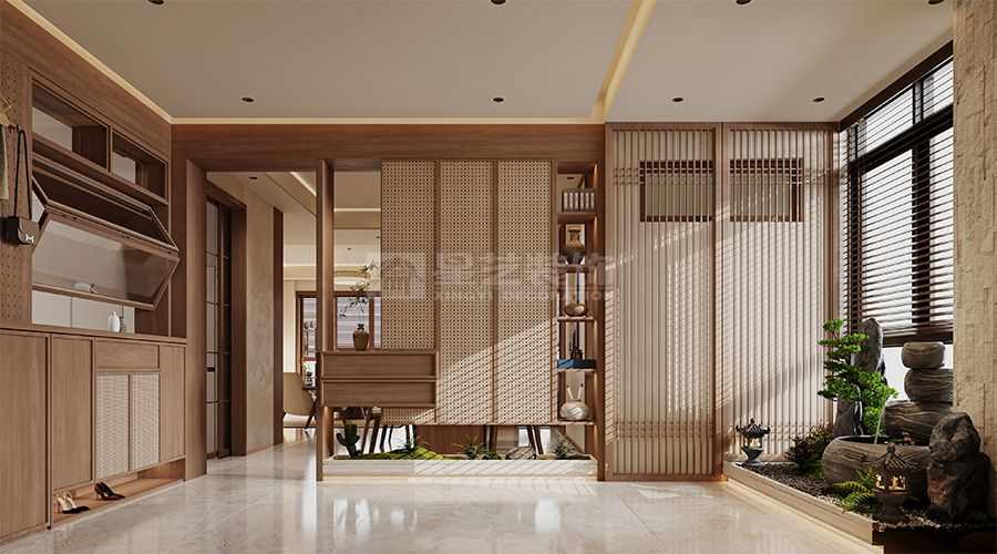 中古风三居室设计：自然肌理与东方美学的融合(图6)
