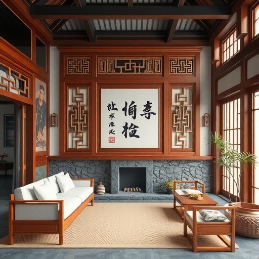 中古风三居室设计：自然肌理与东方美学的融合
