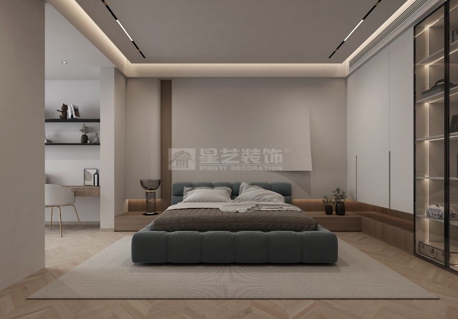浅木色与黑椅的明暗对照设计(图5)