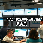 帝景湾02户型现代简约风实景（图3）