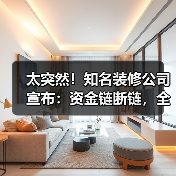 太突然!知名装修公司宣布:资金链断链,全面停工!有人刚交了定金就出事了(图3) 太突然!知名装修公司宣布:资金链断链,全面停工!有人刚交了定金就出事了(图3)