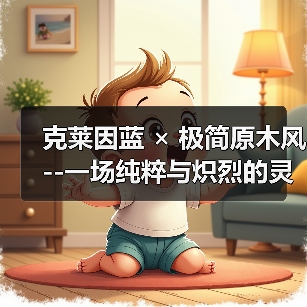 克莱因蓝 × 极简原木风 --一场纯粹与炽烈的灵魂对撞（图3）