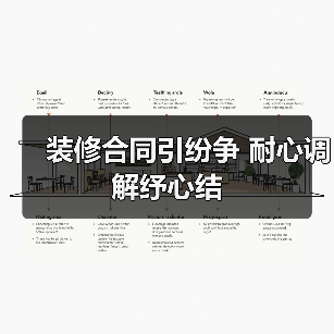 装修合同引纷争 耐心调解纾心结(图1) 装修合同引纷争 耐心调解纾心结(图1)