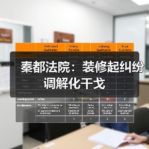 秦都法院:装修起纠纷 调解化干戈(图2) 秦都法院:装修起纠纷 调解化干戈(图2)
