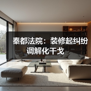 秦都法院:装修起纠纷 调解化干戈(图3) 秦都法院:装修起纠纷 调解化干戈(图3)