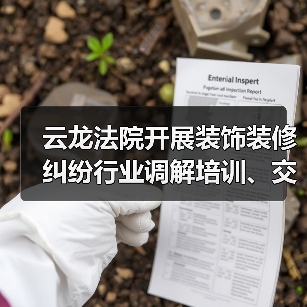 云龙法院开展装饰装修纠纷行业调解培训、交流活动(图2) 云龙法院开展装饰装修纠纷行业调解培训、交流活动(图2)