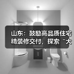山东:鼓励高品质住宅精装修交付,探索“大规模定制化家装”精装交付模式(图1) 山东:鼓励高品质住宅精装修交付,探索“大规模定制化家装”精装交付模式(图1)