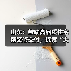山东:鼓励高品质住宅精装修交付,探索“大规模定制化家装”精装交付模式(图2) 山东:鼓励高品质住宅精装修交付,探索“大规模定制化家装”精装交付模式(图2)