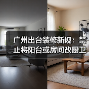 广州出台装修新规:禁止将阳台或房间改厨卫(图1) 广州出台装修新规:禁止将阳台或房间改厨卫(图1)