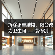 拆除承重结构、阳台改为卫生间……装修别“任性” 违规要担责（图1）