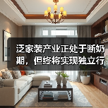 泛家装产业正处于断奶期,但终将实现独立行走(图1) 泛家装产业正处于断奶期,但终将实现独立行走(图1)