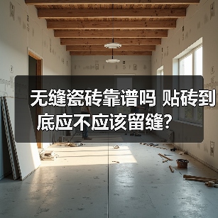 无缝瓷砖靠谱吗 贴砖到底应不应该留缝?(图2) 无缝瓷砖靠谱吗 贴砖到底应不应该留缝?(图2)