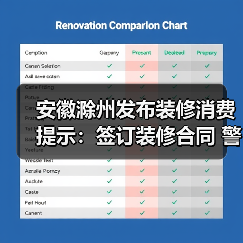 安徽滁州发布装修消费提示:签订装修合同 警惕“消费陷阱”(图4) 安徽滁州发布装修消费提示:签订装修合同 警惕“消费陷阱”(图4)