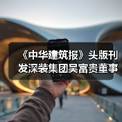 《中华建筑报》头版刊发深装集团吴富贵董事长署名文章:提振发展信心 抢抓战略机遇(图1) 《中华建筑报》头版刊发深装集团吴富贵董事长署名文章:提振发展信心 抢抓战略机遇(图1)