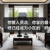 物管人员说,你家的装修已经成为小区的“样板房”了(图1) 物管人员说,你家的装修已经成为小区的“样板房”了(图1)