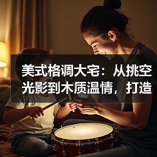 美式格调大宅:从挑空光影到木质温情,打造治愈系高级生活场(图4) 美式格调大宅:从挑空光影到木质温情,打造治愈系高级生活场(图4)