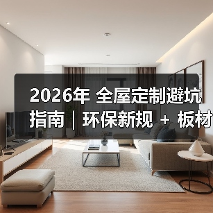 2026年 全屋定制避坑指南｜环保新规 + 板材智商税 + 6 大维度，看完少花 3 万！（图4）