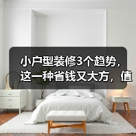 小户型装修3个趋势,这一种省钱又大方,值得模仿(图3) 小户型装修3个趋势,这一种省钱又大方,值得模仿(图3)