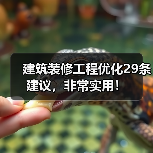 建筑装修工程优化29条建议,非常实用!(图3) 建筑装修工程优化29条建议,非常实用!(图3)