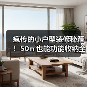 疯传的小户型装修秘籍！50㎡也能功能收纳全拿捏（图3）