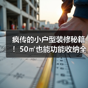 疯传的小户型装修秘籍！50㎡也能功能收纳全拿捏（图2）