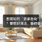 厨房如何“去家务化”？要想好清洁，装修做到这6点！（图1）