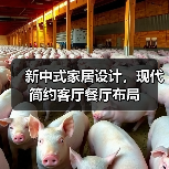 新中式家居设计，现代简约客厅餐厅布局（图3）