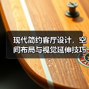 现代简约客厅设计，空间布局与视觉延伸技巧（图4）