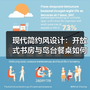 现代简约风设计：开放式书房与岛台餐桌如何提升空间感？（图2）