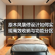 原木风装修设计如何实现高效收纳与功能分区？（图4）
