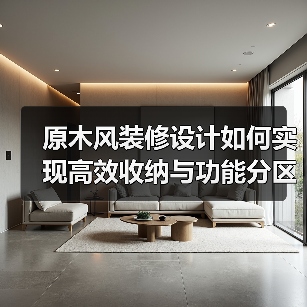 原木风装修设计如何实现高效收纳与功能分区？（图3）