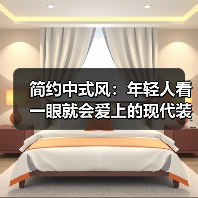 简约中式风：年轻人看一眼就会爱上的现代装修风格（图1）
