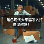暖色现代大平层怎么打造温馨感？（图1）