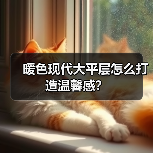 暖色现代大平层怎么打造温馨感？（图2）