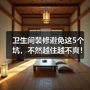 卫生间装修避免这5个坑,不然越住越不爽!(图2) 卫生间装修避免这5个坑,不然越住越不爽!(图2)