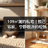 109㎡简约私宅 | 悦己宅家，宁静致远的松弛空间（图4）
