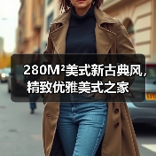 280M²美式新古典风,精致优雅美式之家(图2) 280M²美式新古典风,精致优雅美式之家(图2)