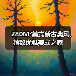 280M²美式新古典风,精致优雅美式之家(图1) 280M²美式新古典风,精致优雅美式之家(图1)