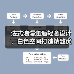 法式浪漫邂逅轻奢设计，白色空间打造精致优雅生活（图2）